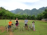 Bike riding in Mai Chau, Vietnam