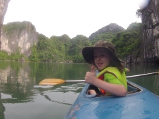 Kayaking in Ha Long Bay, Vietnam